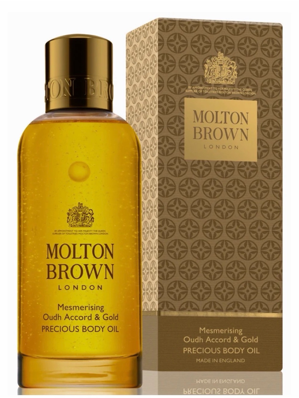 Molton Brown Mesmerising Oudh Accord & Gold Precious Body Oil - Gold, Brown